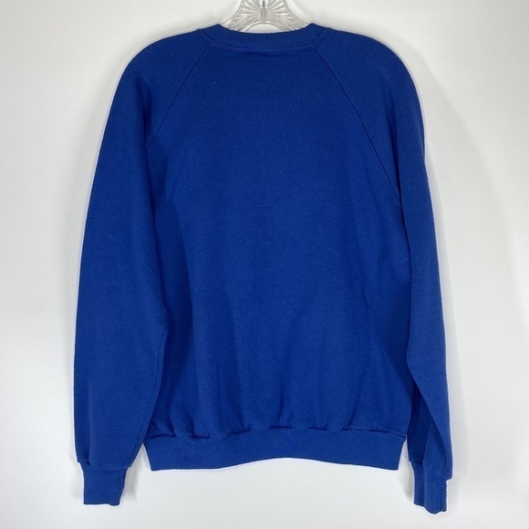 Vintage Jerzees Hope Peace Love Blue Raglan Sleeve Sweatshirt XL - Picture 2 of 6